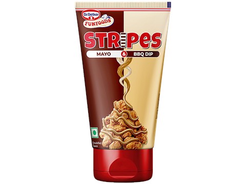 Dr.Oetker Funfoods Stripes - Mayo & BBQ, 170 g