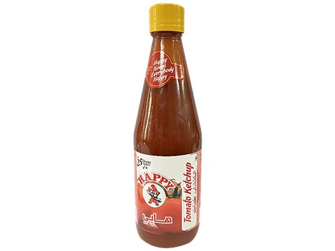 HAPPY Tomato Ketchup - Adds Sweet & Tangy Flavour, 500 g