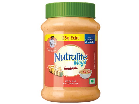 Nutralite Tandoori Eggless Mayonnaise - With Vitamin A, D2 & E, 300 g