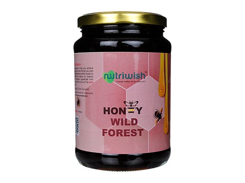 Nutriwish Wild Forest Honey - 100 % Pure Wild Forest Honey, 1 kg
