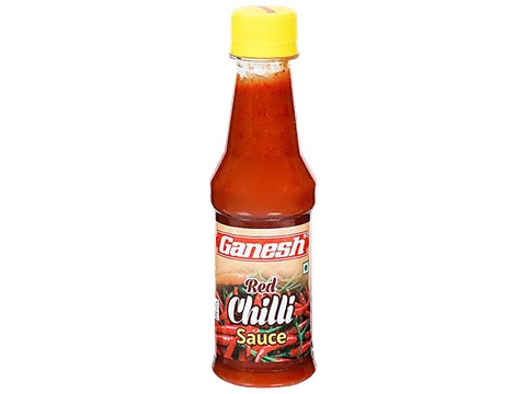 Ganesh Sharbat Red Chilli Sauce - Spicy & Hot, Flavour Enhancer, 200 g