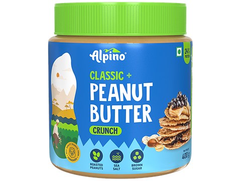 Alpino Classic Peanut Butter Crunch - Gluten Free/Non-GMO/Vegan, 400 g