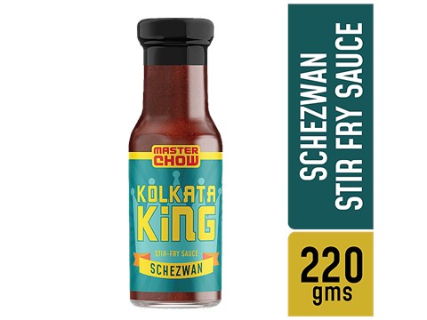 MasterChow Kolkata King Stir Fry Sauce - Dip, Spicy Schezwan, For Asian Recipes, 220 g