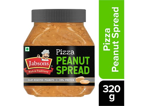 Jabsons Peanut Spread - Pizza, 19% Protein, 320 g