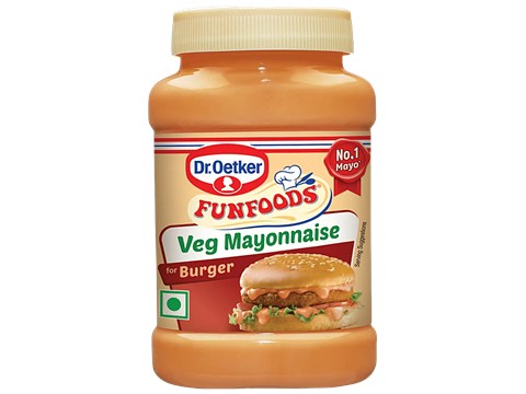 Dr.Oetker FunFoods Burger Veg Mayonnaise, 250 g