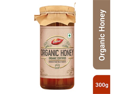 Dabur Organic Honey - Sourced From Wild Forests, 300 g