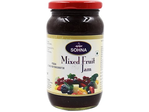 SOHNA Mixed Fruit Jam, 500 g