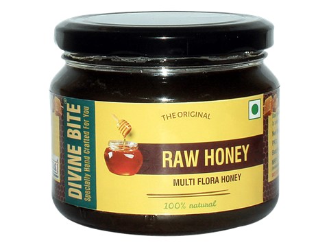 Divine Bite Raw Honey - Multiflora, 400 g