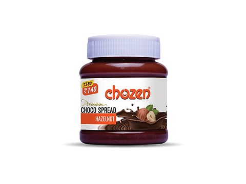 CHOZEN Premium Choco Spread - Hazelnut, Yummy Taste & Texture, 150 g