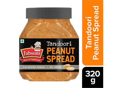 JABSONS Peanut Spread - Tandoori, 19% Protein, 320 g