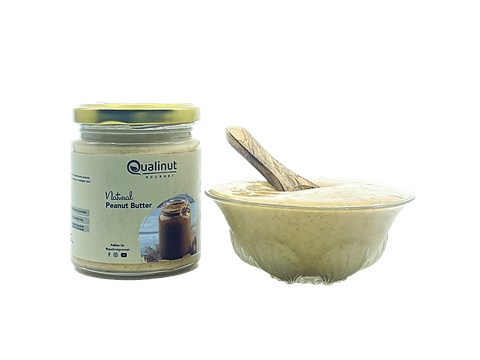 Qualinut Gourmet Natural Peanut Butter - Protein Rich & Low Carbs, 200 g