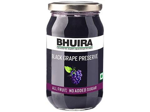 BHUIRA  Black Grape Preserve - No Added Sugar & Preservatives, 240 g