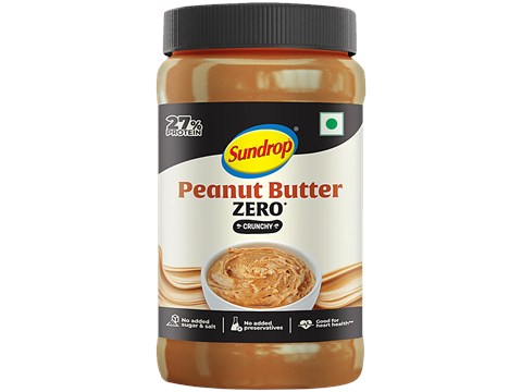 Sundrop Peanut Butter Crunchy Spread - No Added Sugar & Salt, 924 g