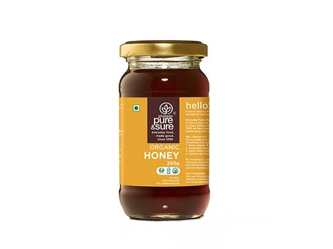 Phalada Pure & Sure Organic Honey, 250 g