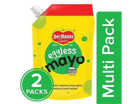Del Monte Mayonnaise - Eggless Spout, 2x900 g