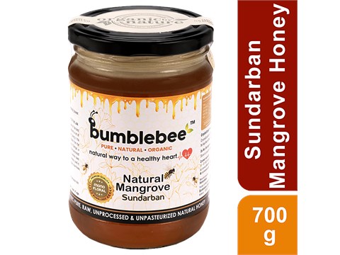 BUMBLEBEE Natural Mangrove Honey Sundarbans Limited Edition - Mono Floral, Premium Quality, 700 g