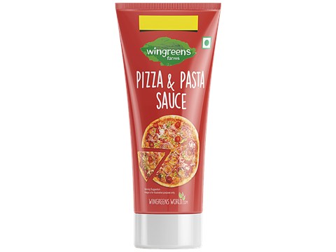 Wingreens Farms Pizza & Pasta Sauce - Savoury Flavours, Made With Fresh Ingredients, 180 g