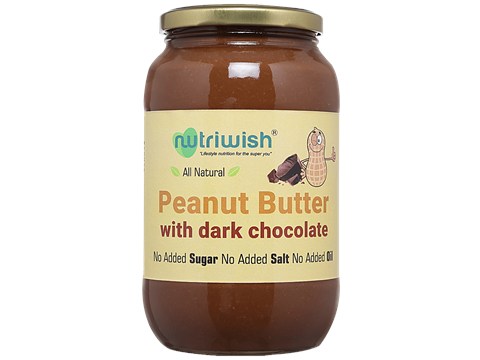 Nutriwish Peanut Butter With Dark chocolate, 1 kg
