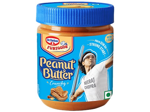 Dr.Oetker FunFoods Peanut Butter - Crunchy, 375 g