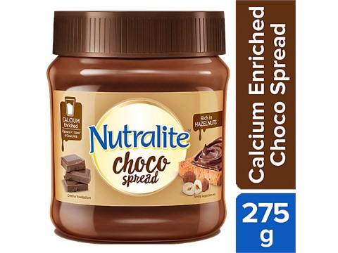 Nutralite Choco Spread Calcium, Hazelnut Spread, Uses Premium Chocolate, 275 g