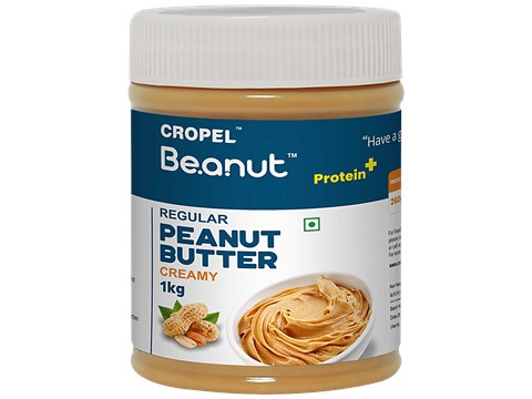 Beanut Regular Peanut Butter - Creamy, Rich In Protein & Fibre, No Trans Fat, 1 kg