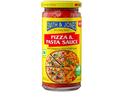 Smith & Jones Pizza & Pasta Sauce With Oregano & Chilli Flakes, 250 g