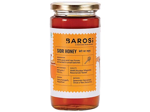 Barosi Sidr Honey - Pure, Raw & Unprocessed, Rich In Antioxidants, Natural Superfood, 500 g