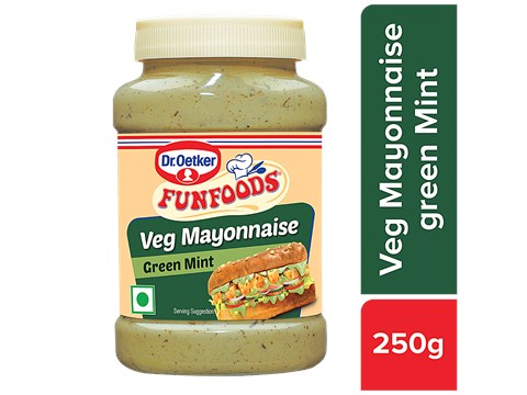 Dr.Oetker FunFoods Veg Mayonnaise Green Mint, 250 g