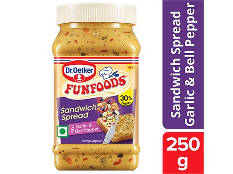 Dr.Oetker Sandwich Spread - Bell Pepper & Garlic, 250 g