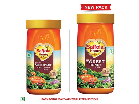 Saffola Honey Active - Made With Sundarbans Forest Honey, 500 g