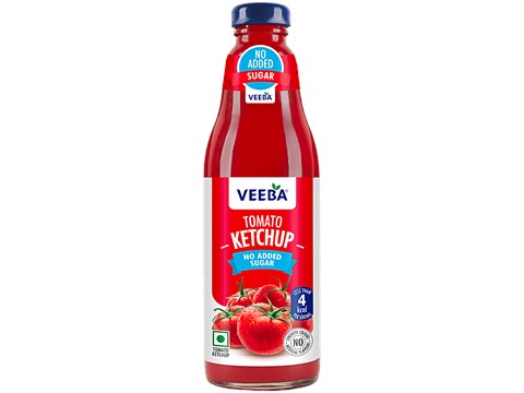 Veeba Tomato Ketchup - No Added Sugar, 460 g