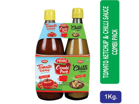 PRIME Combi Pack - Tomato Ketchup + Chilli Sauce, Classic Taste, 2 pcs