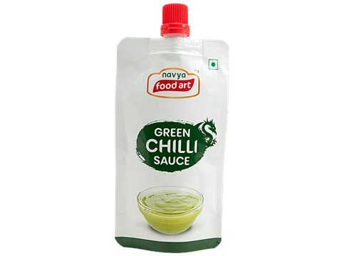 NAVYA FOOD ART Green Chilli Sauce, 90 g