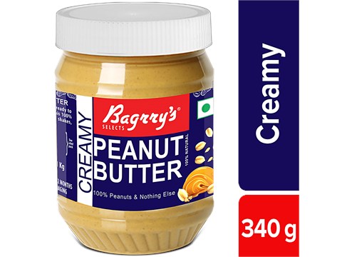 Bagrry's Peanut Butter - Creamy, 340 g
