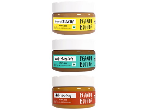 Happy Jars Peanut Butter Multi Pack, 180 g