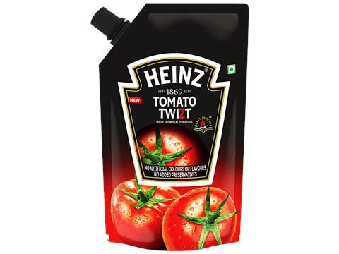 Heinz Tomato Twizt Sauce - Secret Spice Mix, Thick, No Preservatives & Artificial Colours, 850 g