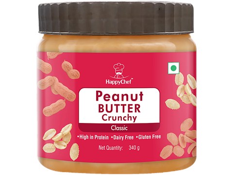 HappyChef Classic Crunchy Peanut Butter, 340 g