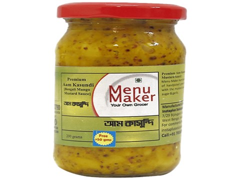 Menu Maker Premium Aam Kasundi/Bengali Mango Mustard Sauce, 250 g
