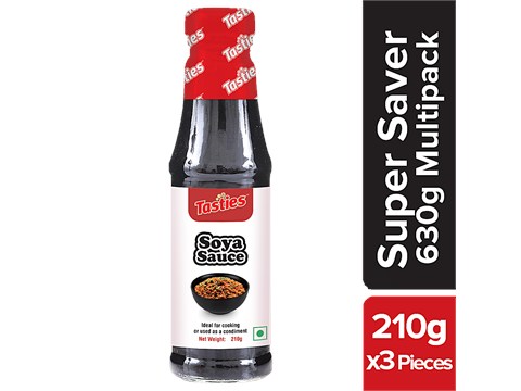 Tasties Soya Sauce, 3x210 g