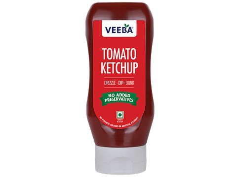 Veeba Tomato Ketchup - No Added Preservatives, 360 g