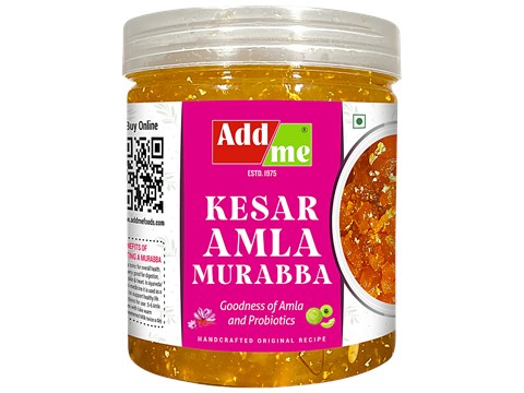 Add me Seedless Amla Murabba With Kesar, Elaichi Immunity Booster Pack, 500 g