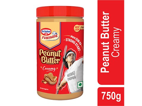 Dr.Oetker FunFoods Creamy Peanut Butter, 750 g