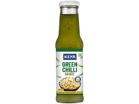 Keya Green Chilli Sauce - For Preparing Soup, Sandwiches, Paneer Chilli, 190 g