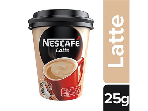 Nescafe  Latte Coffee Cup With Instant Powder Premix - Creamy, Rich, Aromatic Flavour, 25 g