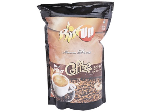 Riseup Coffee - Chikamagalur Aroma Pure Fresh Filter Coffee, Using German Machinery to Roast & Grind, 250 g