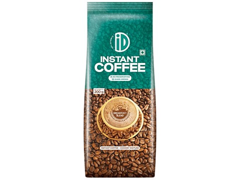 iD Instant Coffee Powder - Chicory Mix, Shade-Grown, No Preservatives, 200 g