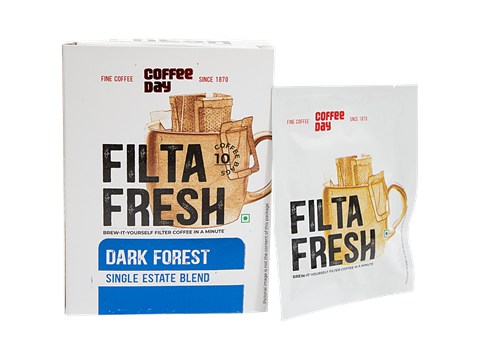 Caf Coffee Day Filta Fresh Dark Forest Single Estate Blend With 10% Chicory, 100 g