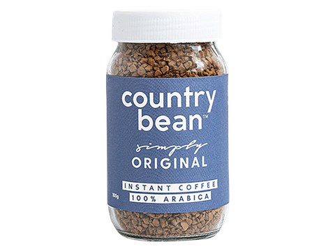 Country Bean Flavoured Instant Coffee - Original, Bold Flavour,  Arabica, 100 g
