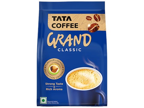 Tata Coffee Classic Instant Coffee, Chicory Mix With Strong Taste & Rich Aroma, 100 g
