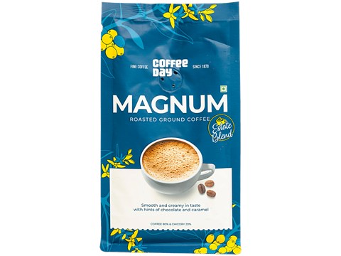 Caf Coffee Day Magnum Roasted Ground Coffee Estate Blend With 20% Chicory, Hints Of Chocolate & Caramel, 200 g